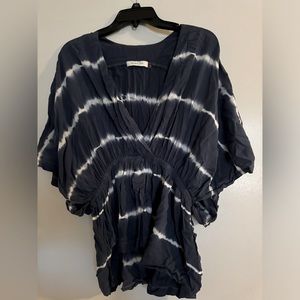 Blue striped blouse